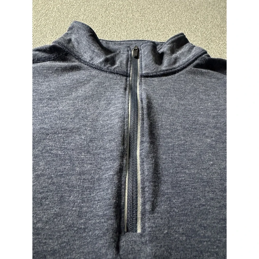 Carhartt 1/4 Zip Blue Pullover Shirt Womens Medium Force Fitted Fast Dry Reflect